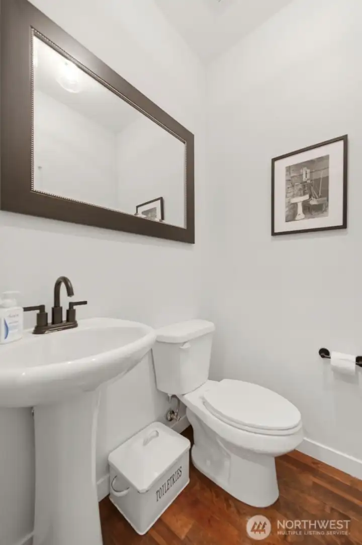 Main floor half bath.