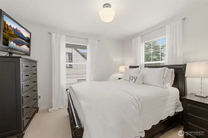 Second story Bedroom #1 with ample closet space.