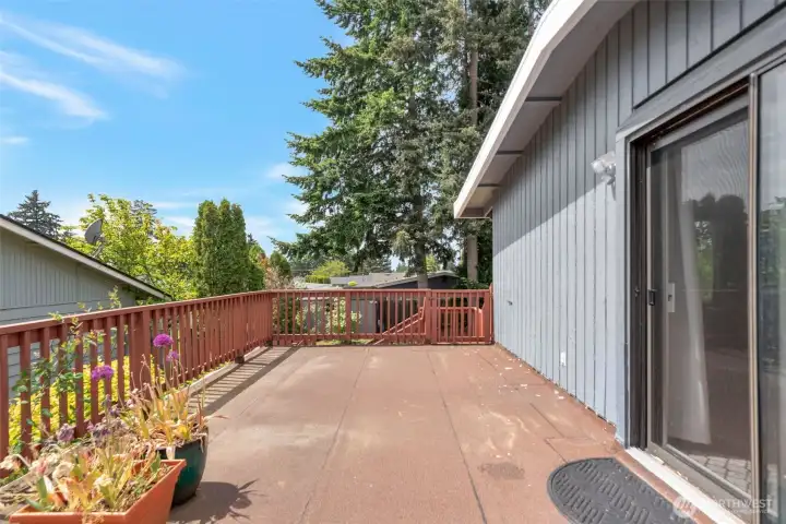 Deck over the garage