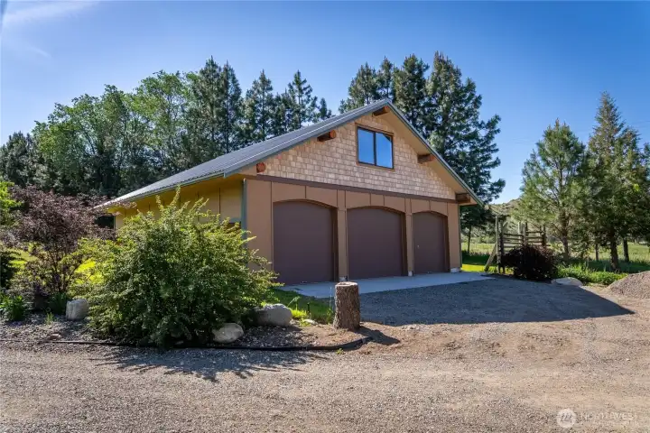 3 car garage not even ten years old.