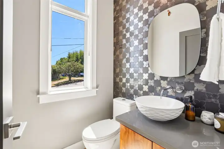 Main floor powder room