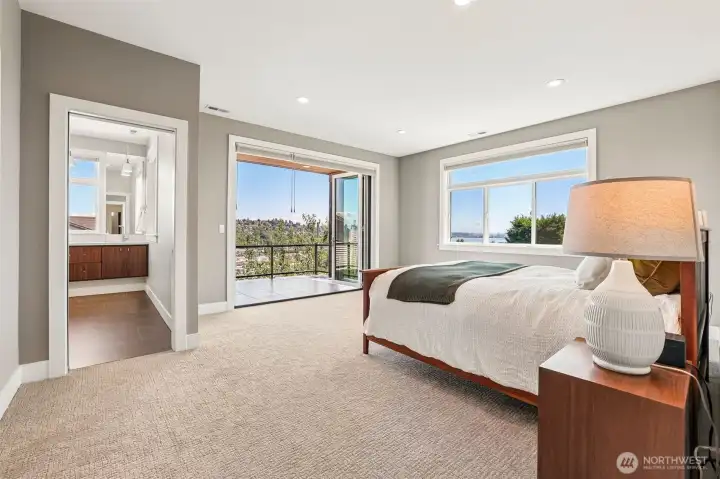 Spacious primary bedroom