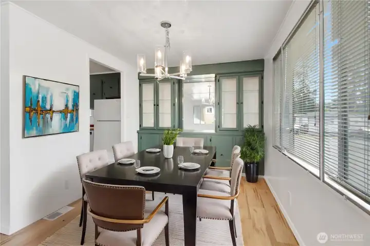 Virtually Staged Dining Area