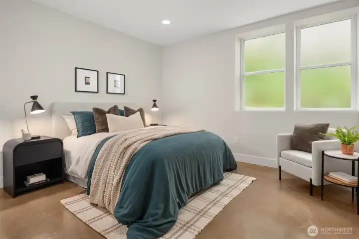 The fourth bedroom continues to impress with it's size and amenities.
