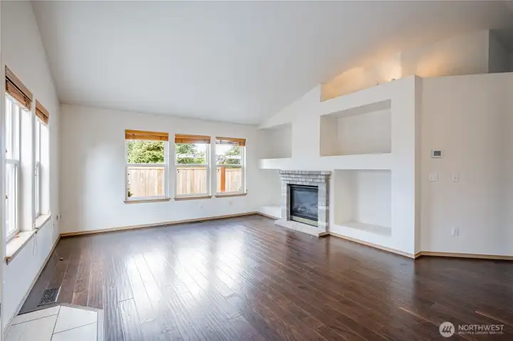 open living room with build ins great to display art or photos! open living room with build ins great to display art or photos!
