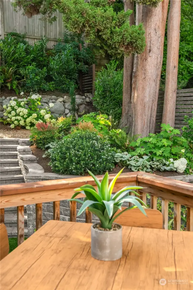 this yard offers complete privacy.