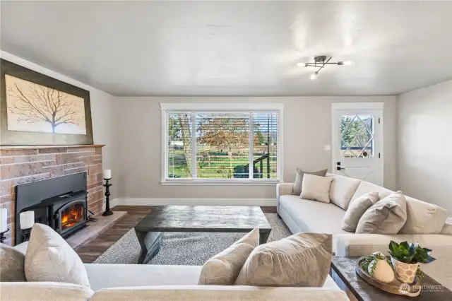 Brand new blinds throughout the home.