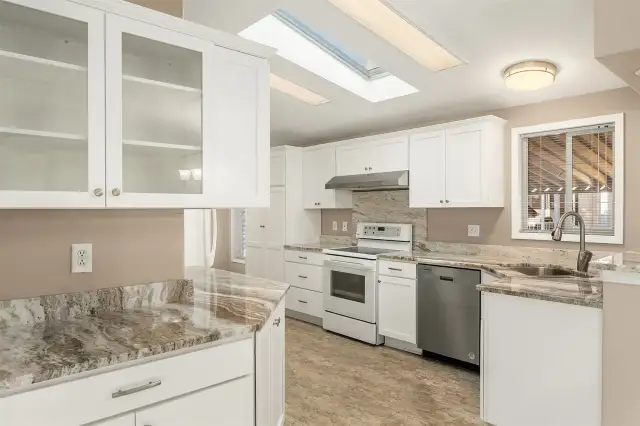 New White Kitchen, Granite Countertops