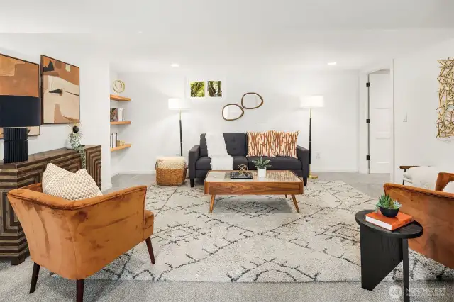 Lower level living room