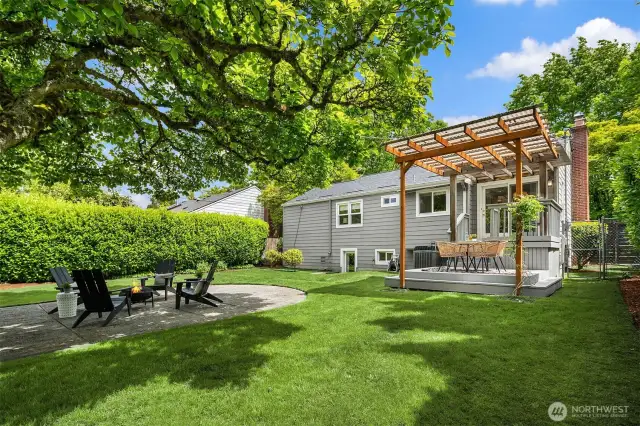 Backyard with patio