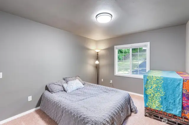 2nd Main Floor Bedroom w/ Updated Lighting.