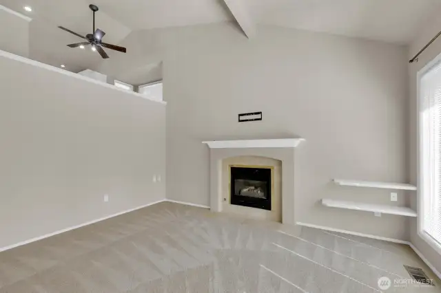 Vaulted ceilings help create a very open energy!