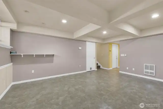 Large rec room downstairs. Imagine the possibilities.