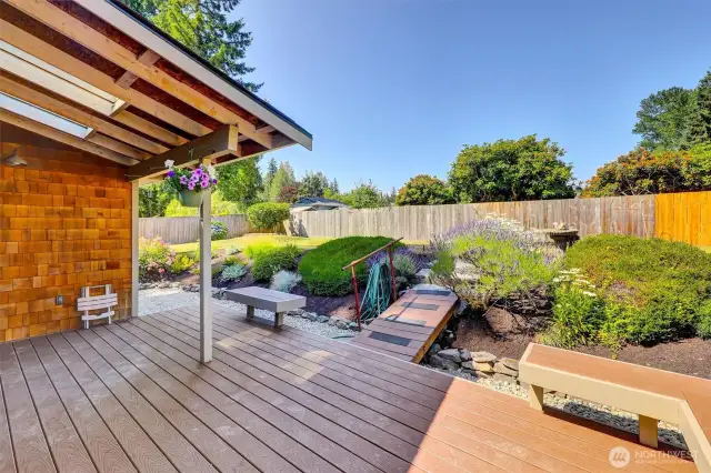 Huge deck.