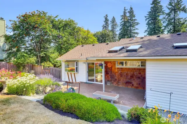 Enjoy the covered deck year round!