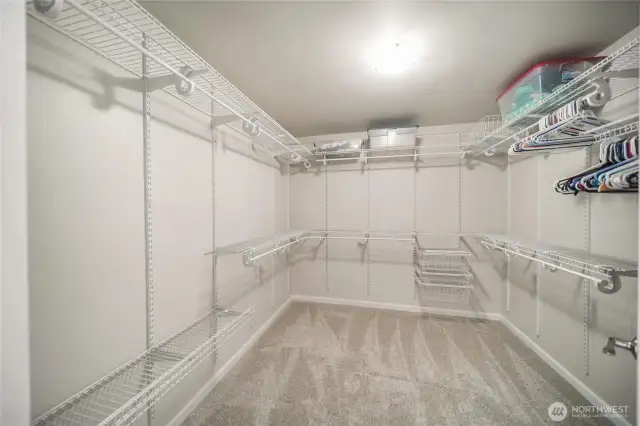 Huge walk-in closet for all your belongings!