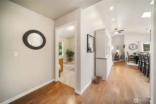 Just beyond the kitchen, you'll find the 3rd bedroom/office.