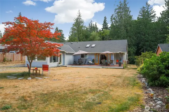 Spacious, flat backyard provides ample space to suit all your needs.