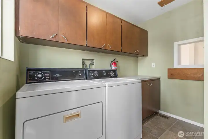 Laundry room right off kitchen