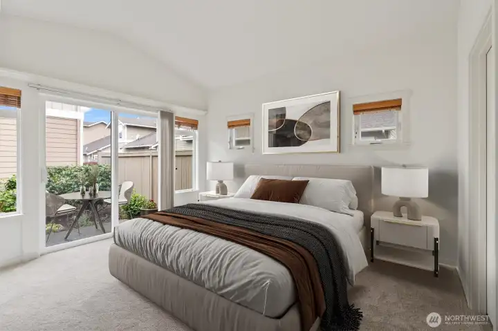 Spacious primary suite.