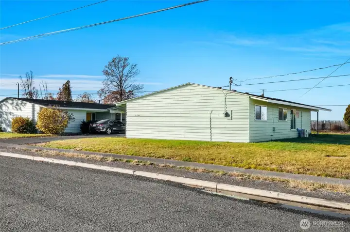 This home has new paint.