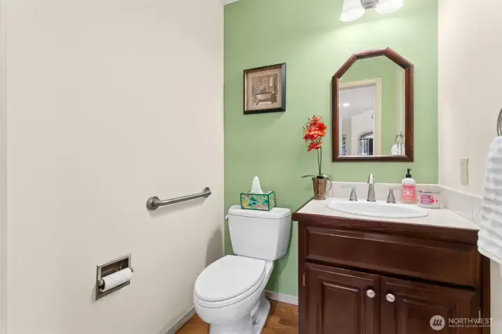 Half bathroom on the main level