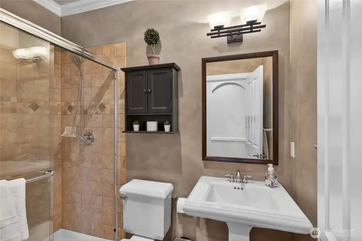 Main floor 3/4 bathroom.