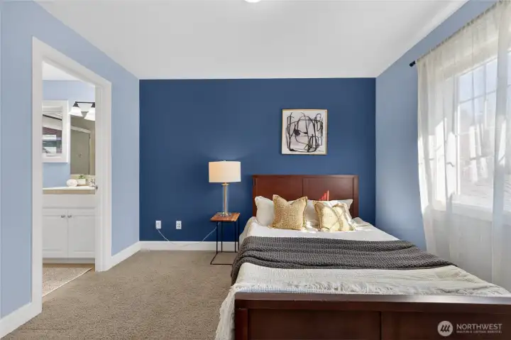 One of the upstairs has an ensuite bathroom for additional flexibility.