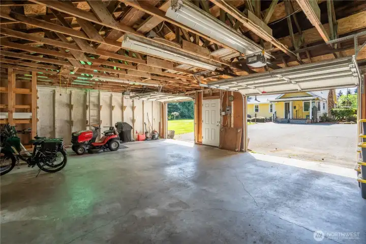 1200 sq' garage and shop.