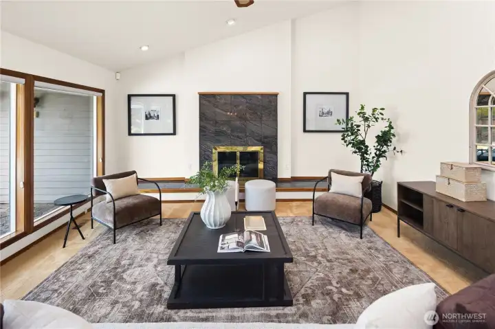 Gas fireplace in Living Room