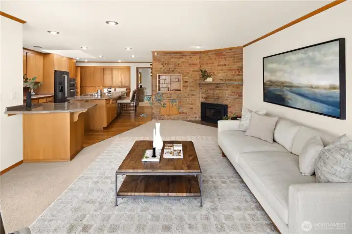 Family Room off kitchen