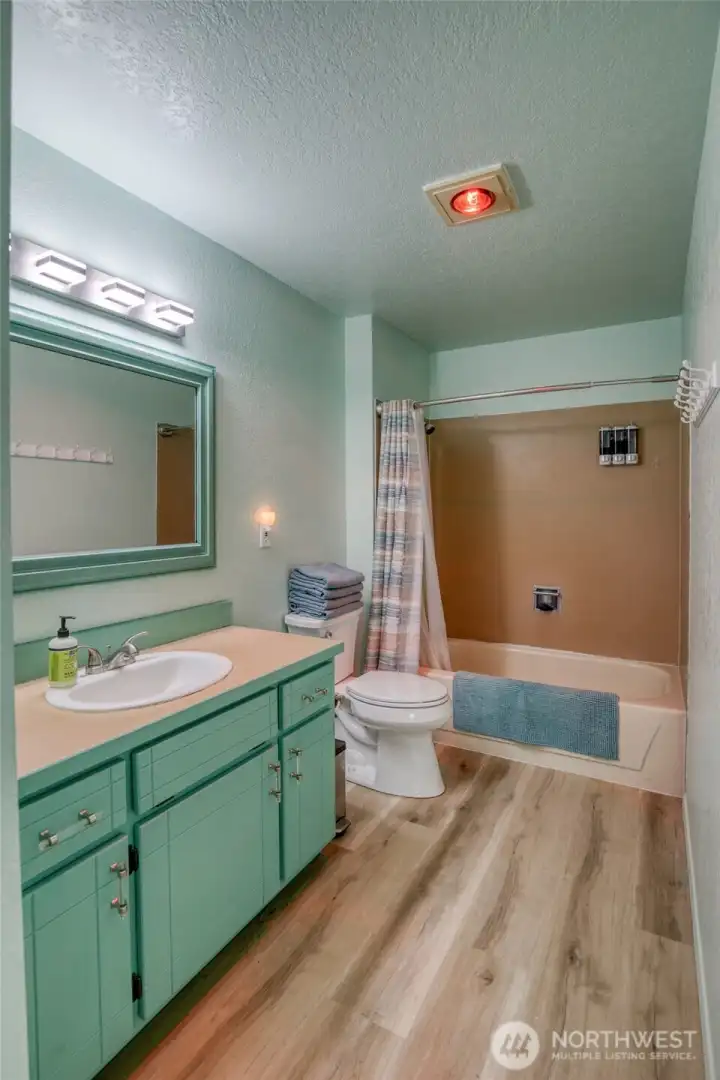Full bathroom with plenty of space