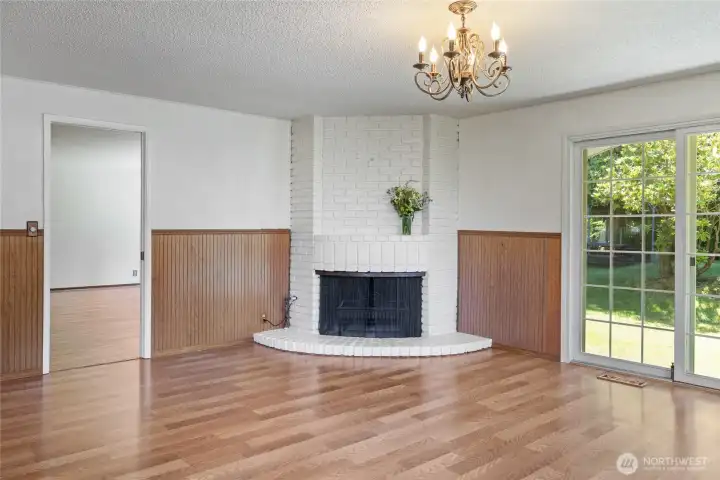 One fireplace is gas, one is still wood burning One fireplace is gas, one is still wood burning