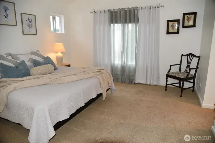 Master bedroom with vaulted ceiling Master bedroom with vaulted ceiling