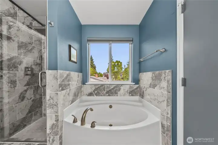 Primary bathroom Primary bathroom