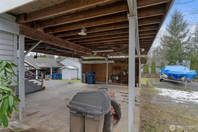 Carport Attached to Main House