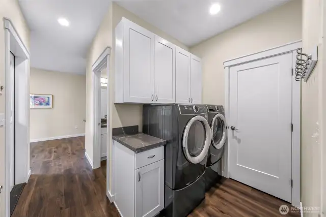 The washer and dryer are included