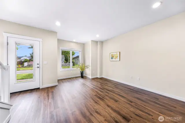 Plenty of windows and a little nook bring the outside in.