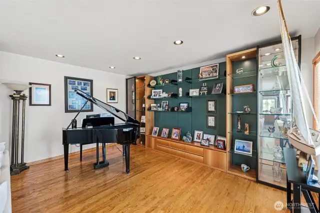 The great room on the main floor is huge and ready for entertaining. The view is pretty good too.