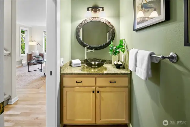Main floor guest bathroom