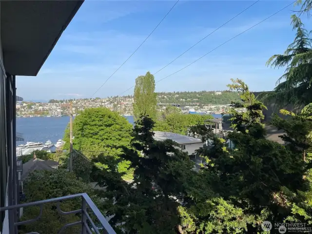 Spring time view on balcony!