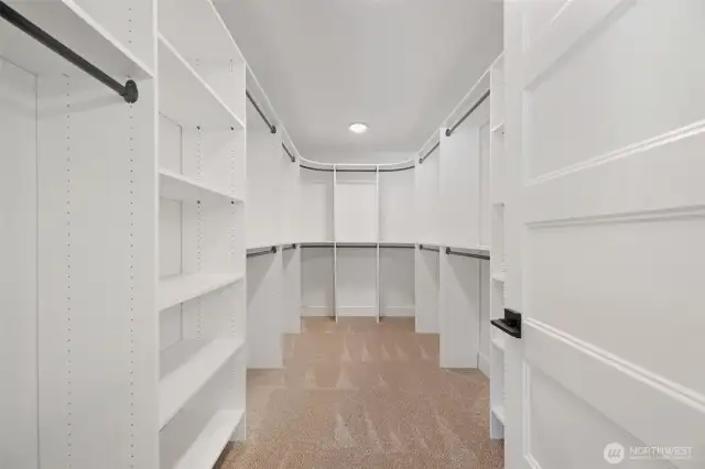 Primary Closet shelving