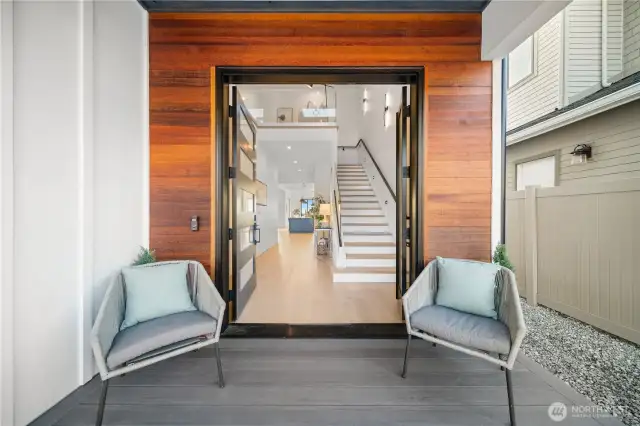 Entry with double doors