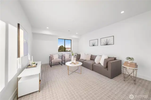 Rec room or possible 5th bedroom upstairs