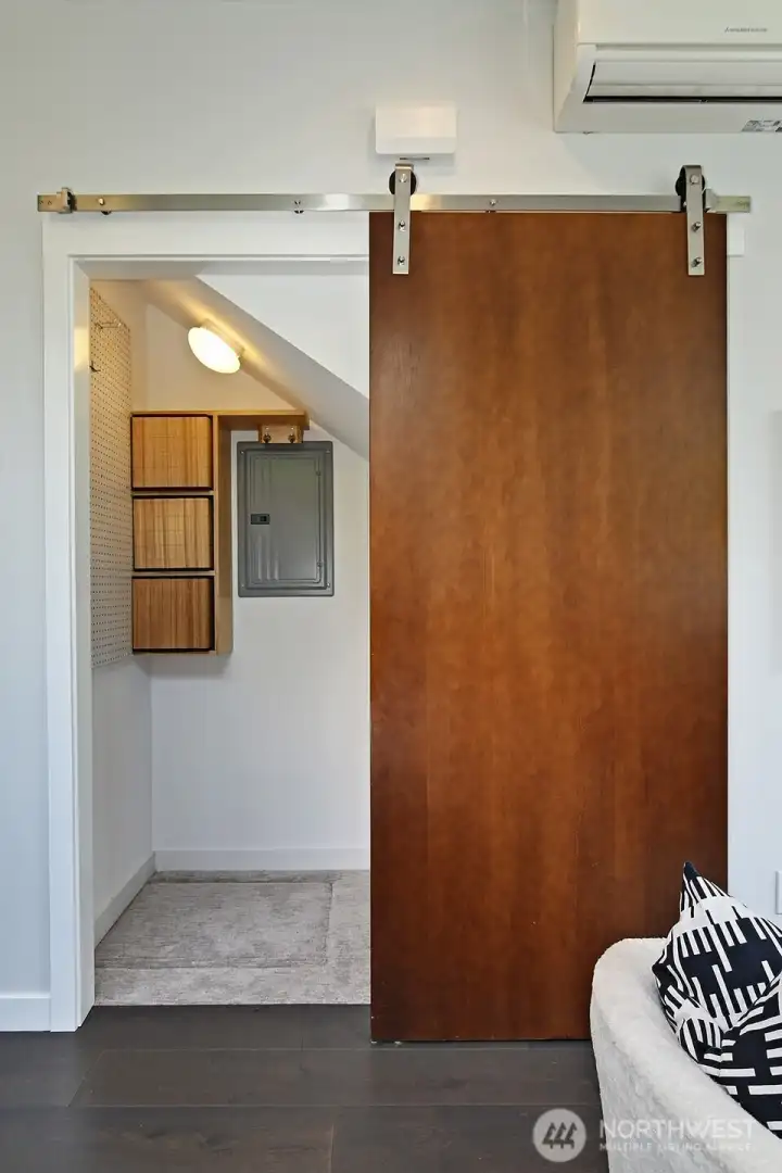 Storage under stairs