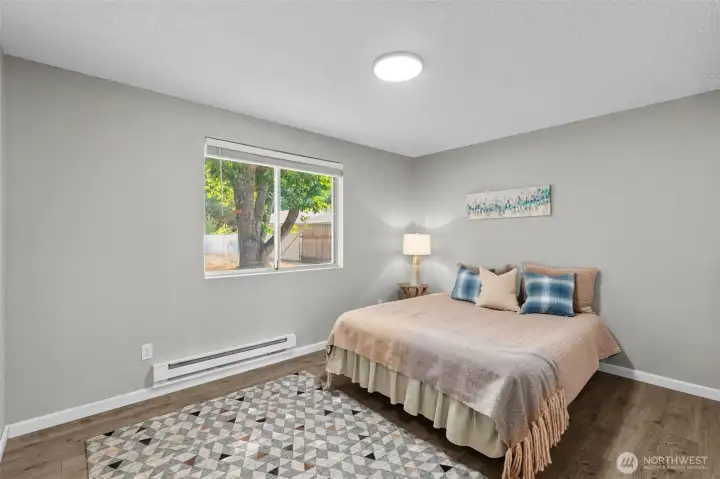 Larger primary with spacious layout and natural light
