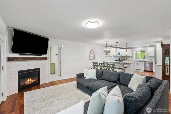 Open concept main living space.