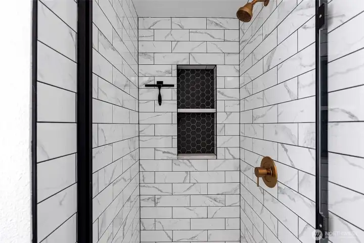 Primary bedroom ensuite shower.