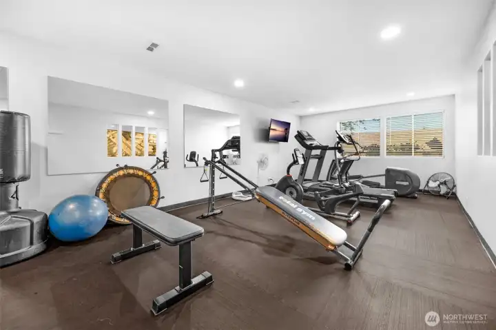 Resident workout gym