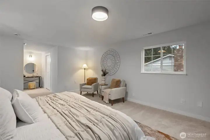 Remodeled ensuite bath.